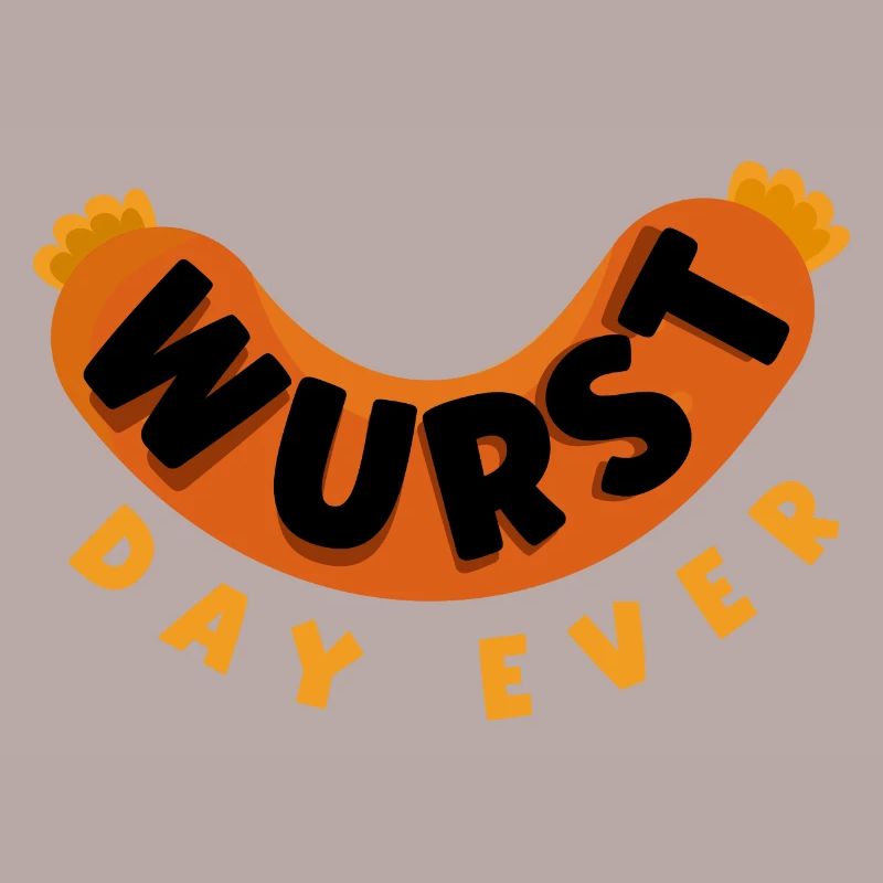 German Germany German Flag Wurst Day Ever Pun