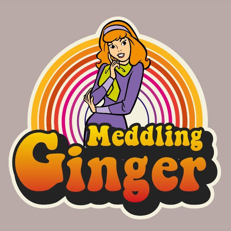 Scooby-Doo Meddling Ginger Design With Text