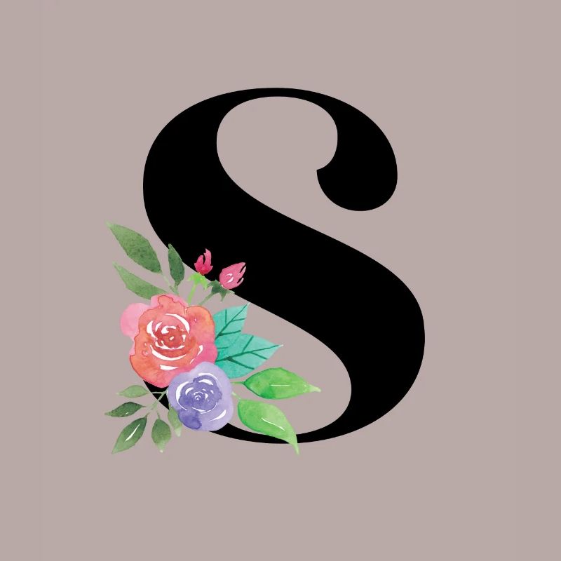Letter S personalized gift alphabet first name Christmas