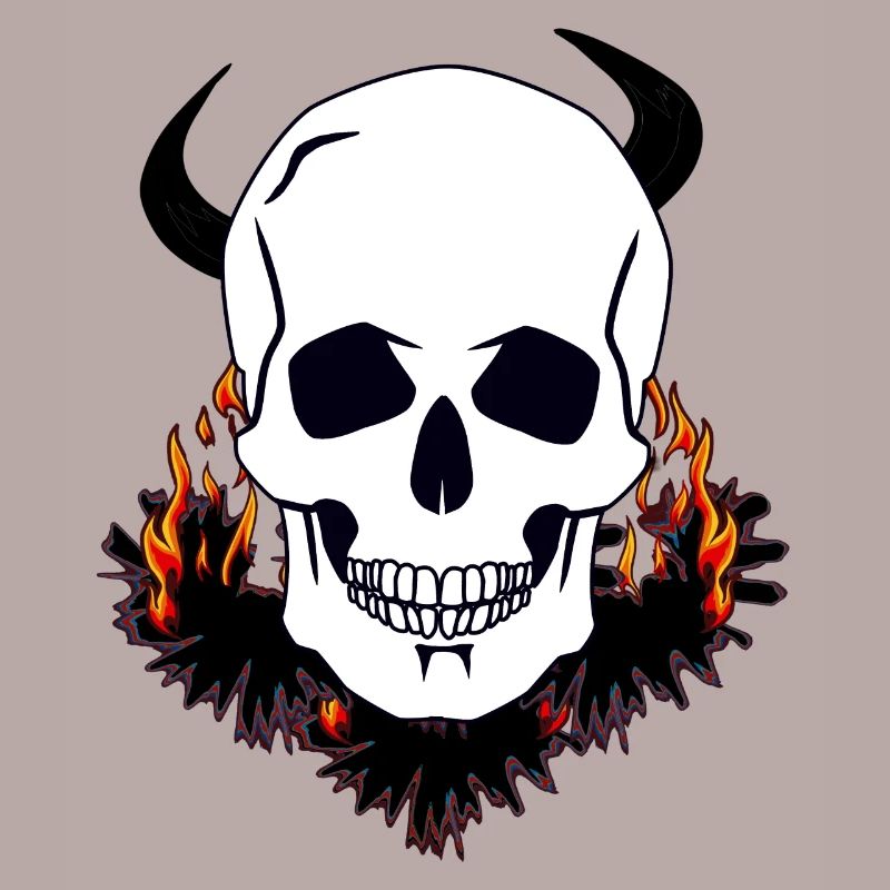 Devil Skull Purgatory Hell Satan diabolical death