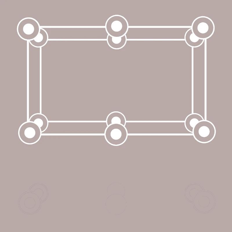 Futuristic frame with circles points