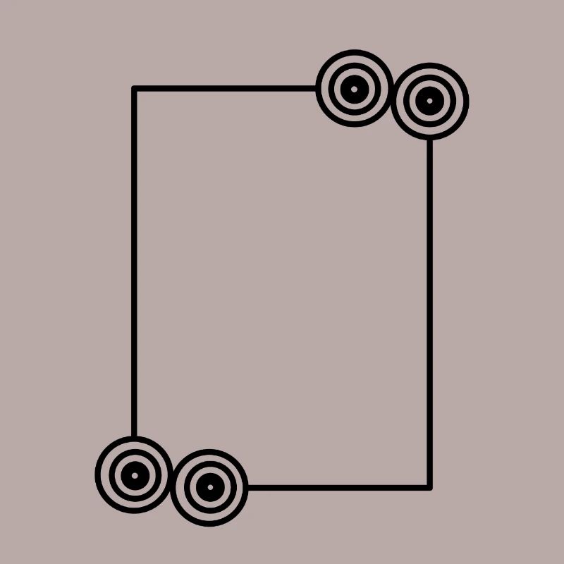 Elongated black frame Basic text