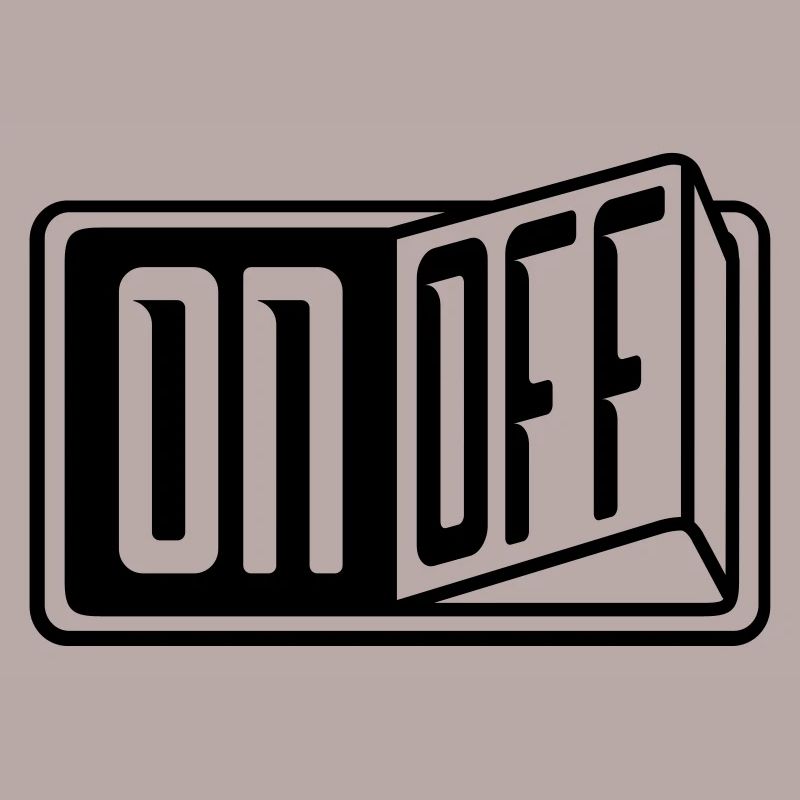 switch on off button turn on off