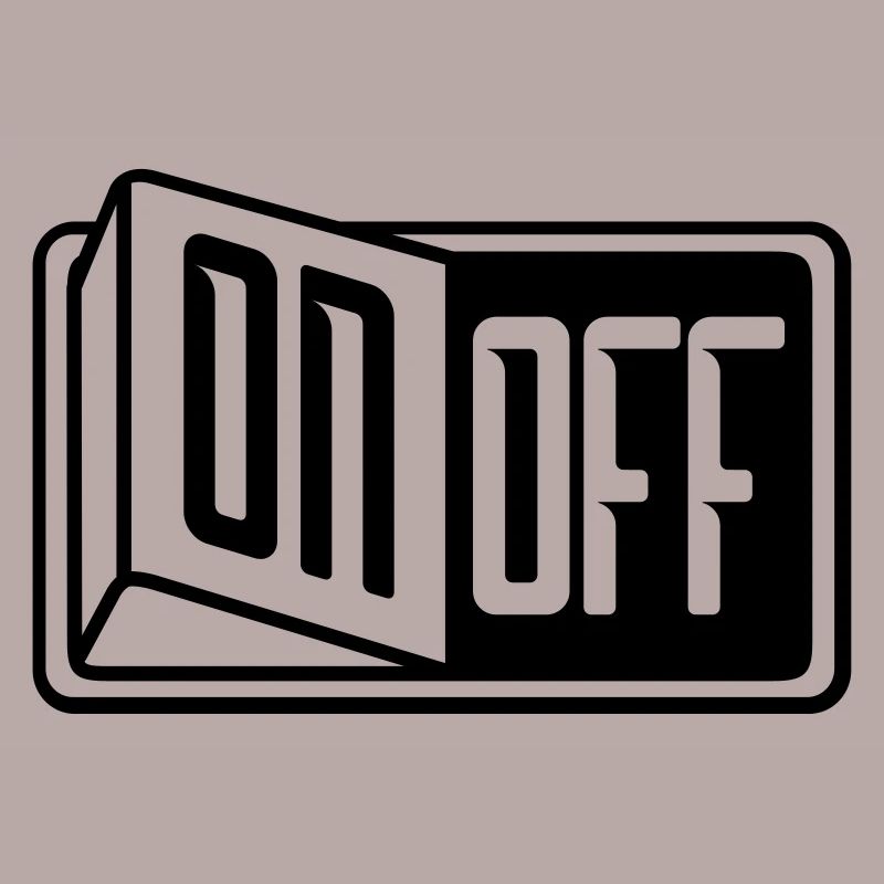 turn off off on switch button switch on