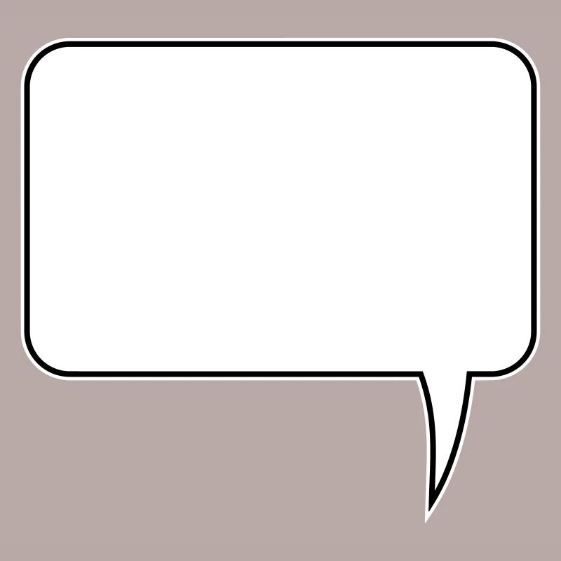 Speech bubble rectangle design