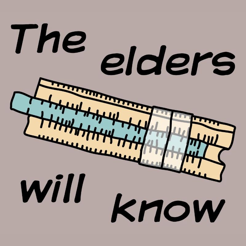 Rechenschieber - The elders will know - dunkel