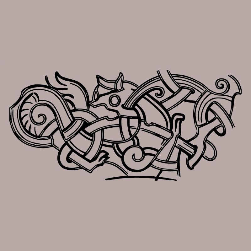 conception d'impression de dessin de symbole celtique antique