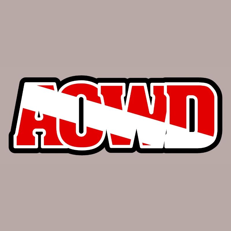 AOWD ADVANCED OPEN WATER DIVER DIVING FLAG