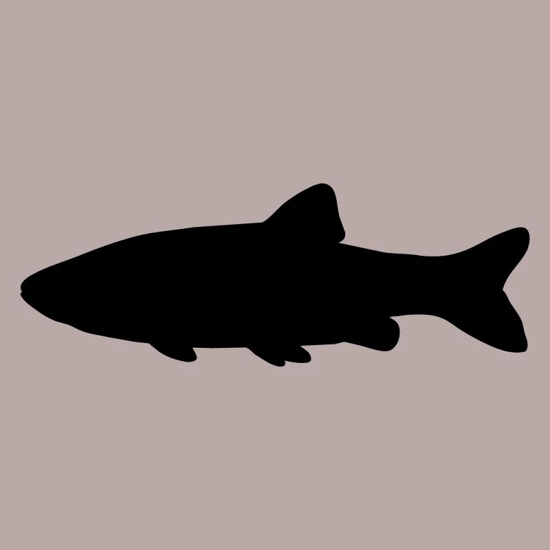 Chiot de silhouette de poisson
