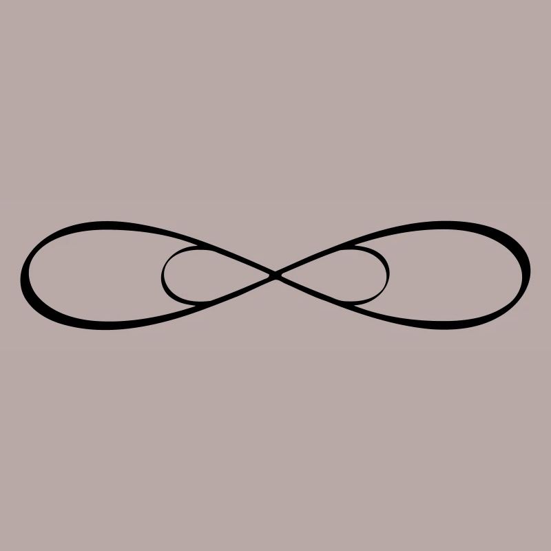Doppel Infinity Unendlichkeit Zeichen Freundschaft