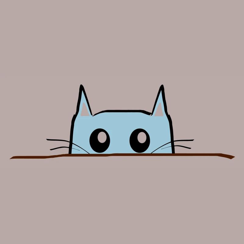 Katze Comic Tisch