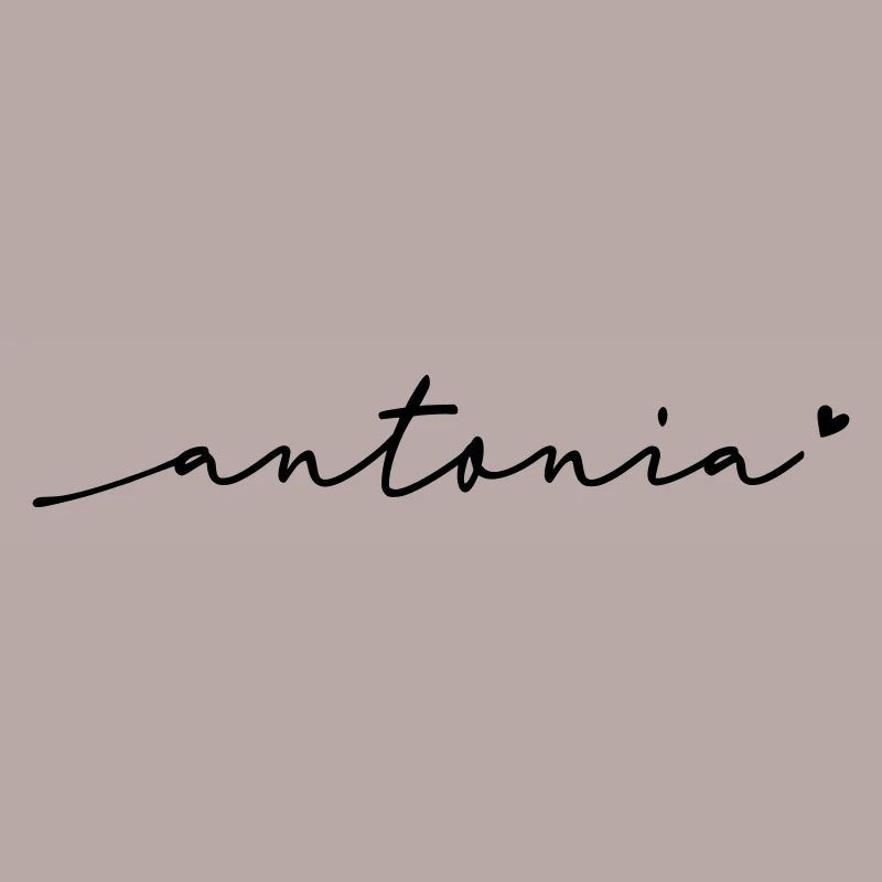 Antonia Cursive Name