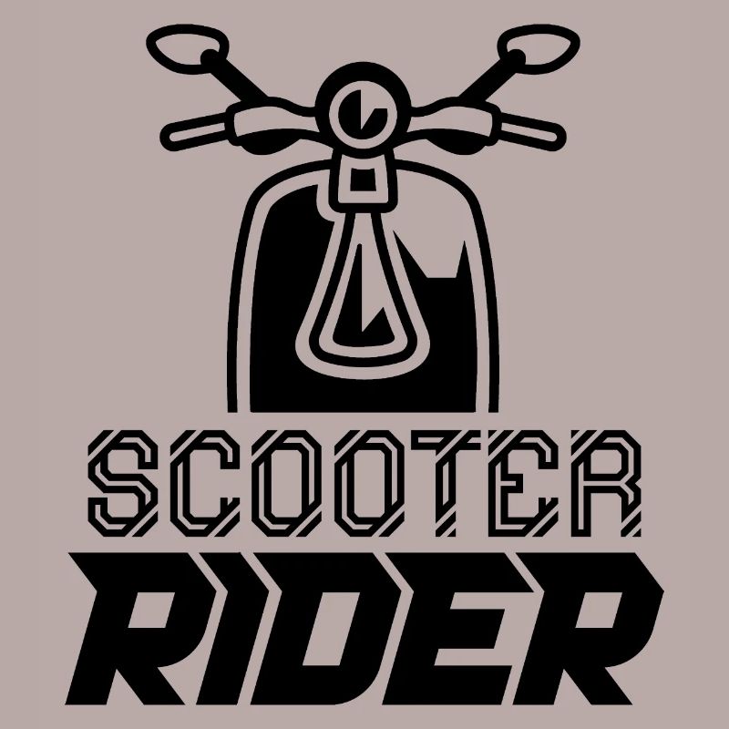 Rollerfahrer Motorroller Moped Mofa