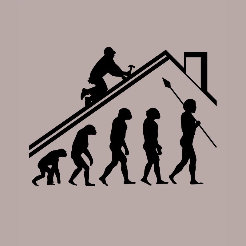 Dachdecker Evolution Geschenk