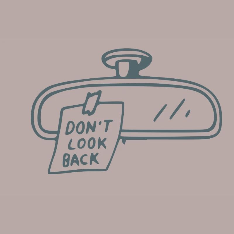 Rebellious Car Mirror Note Design
