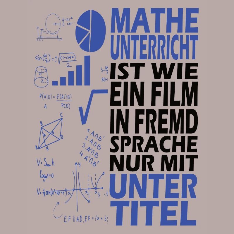 Math school student profession gift