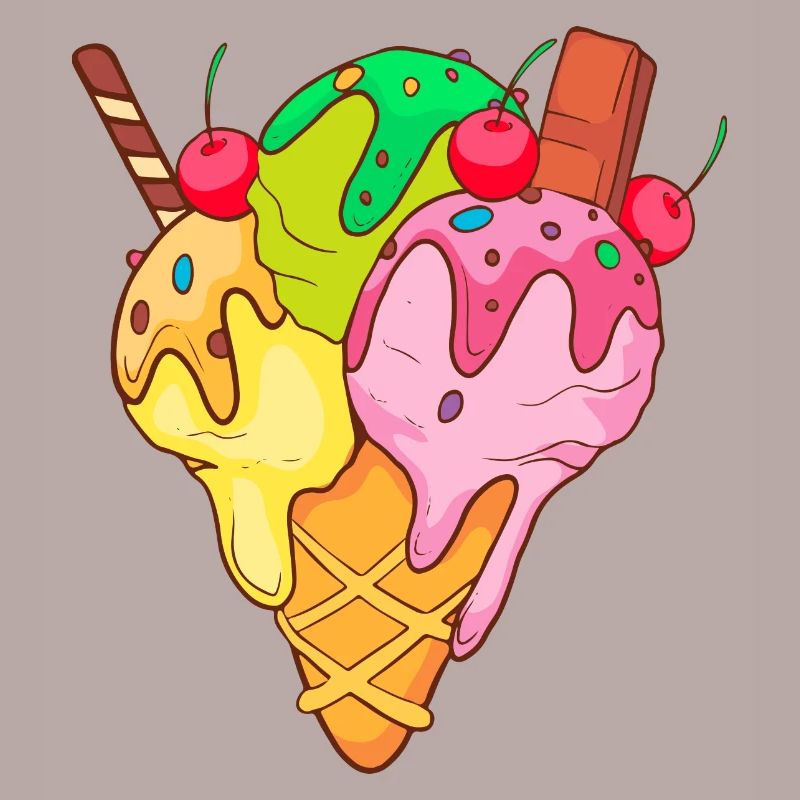 Crème glacée, crème glacée, crème glacée, crème glacée, boule, crème glacée, sundae