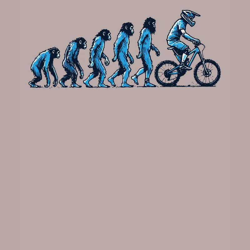 Évolution du singe au cycliste