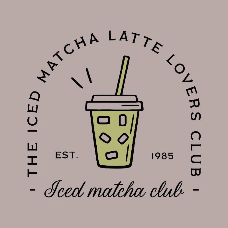Iced matcha latte lovers