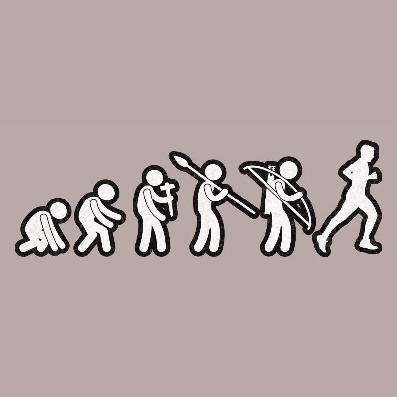 Evolution Running Grunge Blanc