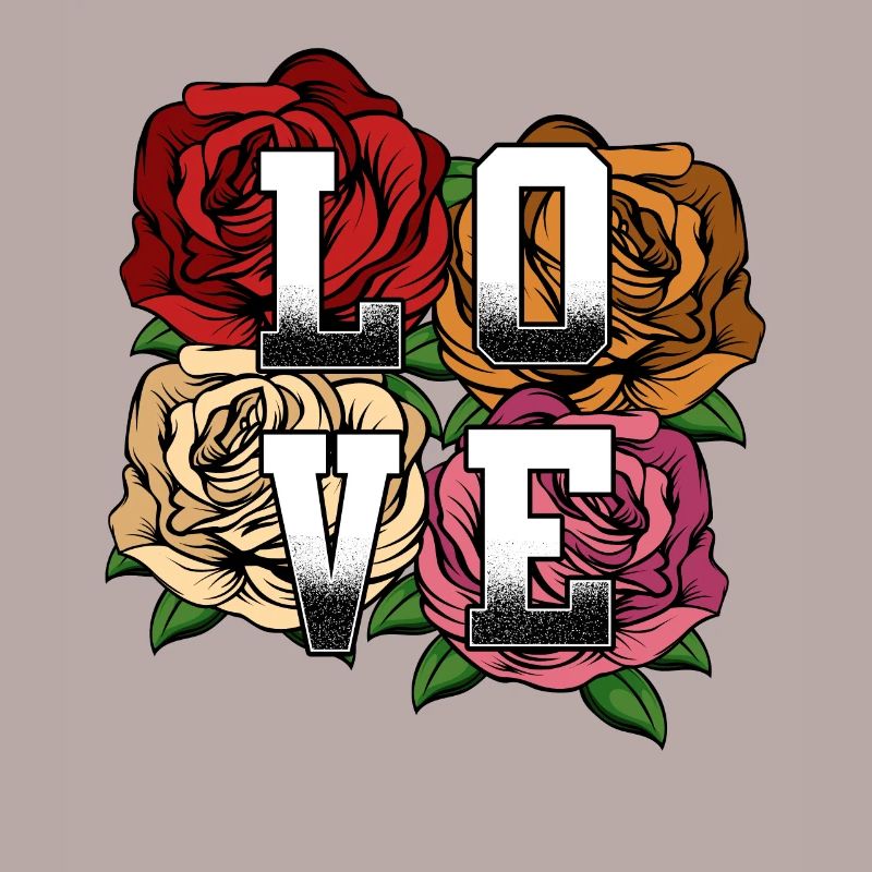 Déclaration de roses d'amour de l'idée de déclaration de déclaration d'amour