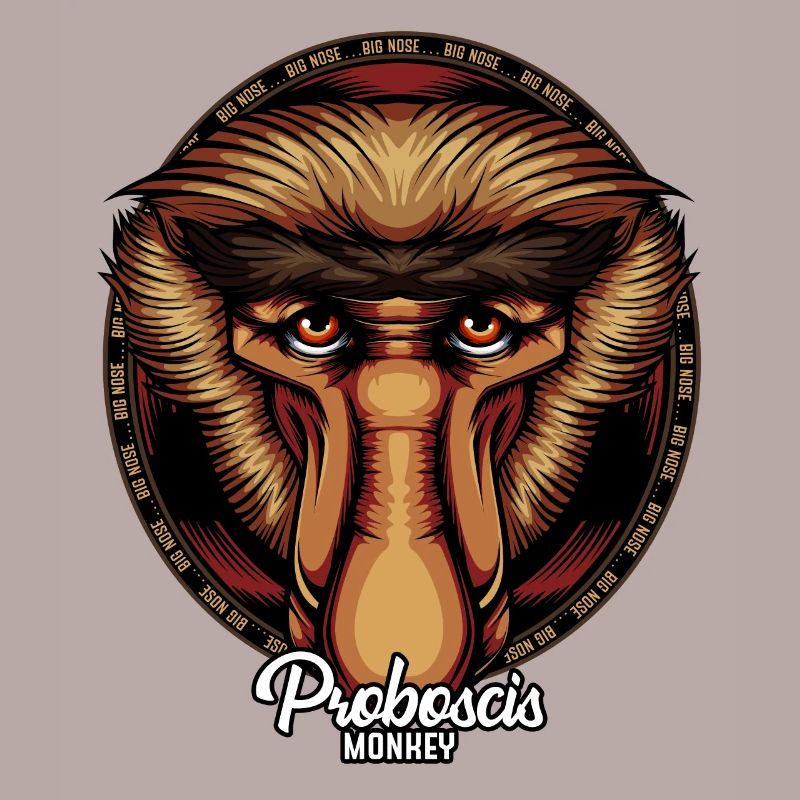 Cadeau de faune de visage de visage de singe de Proboscis