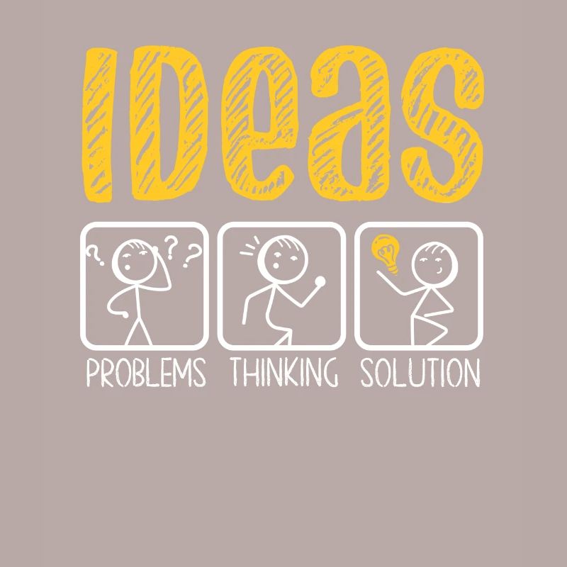 Problem Thinking Stick Figure Solution Thinker