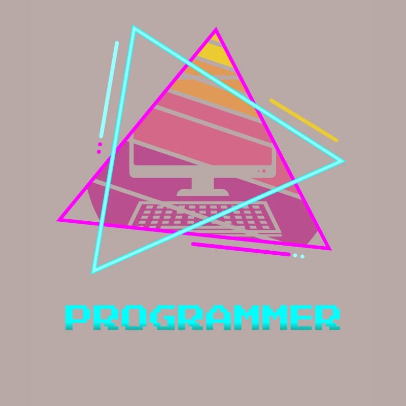 Retro Programmer Computer Programming
