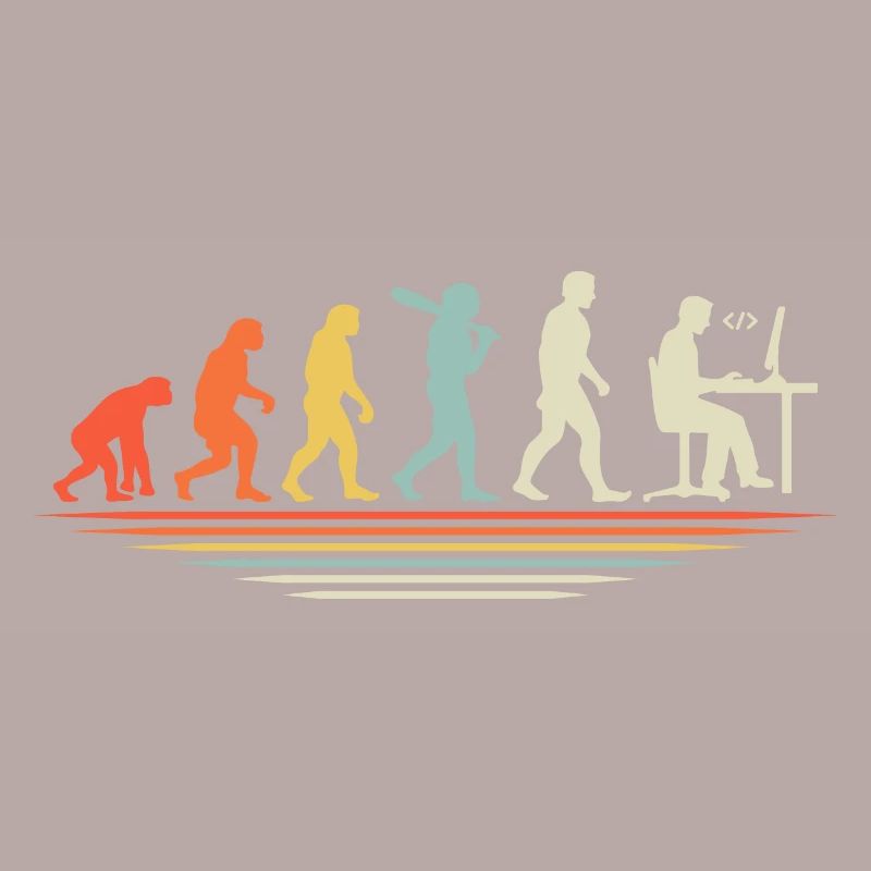 Kaffee-Codierung Evolution Programmierer Entwickler Nerd Coffe