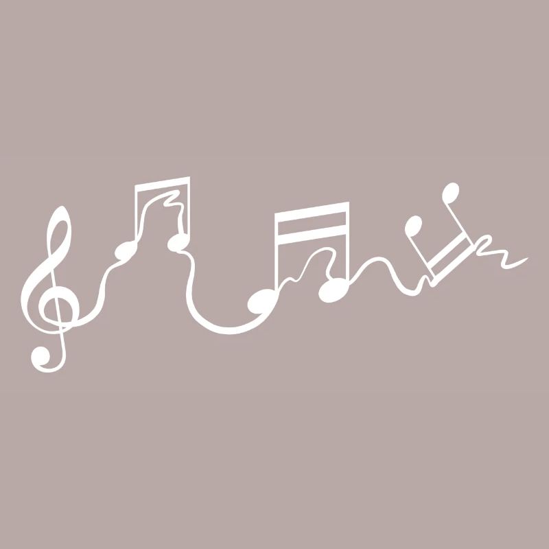 Musiknoten Sänger oder Performer Gift