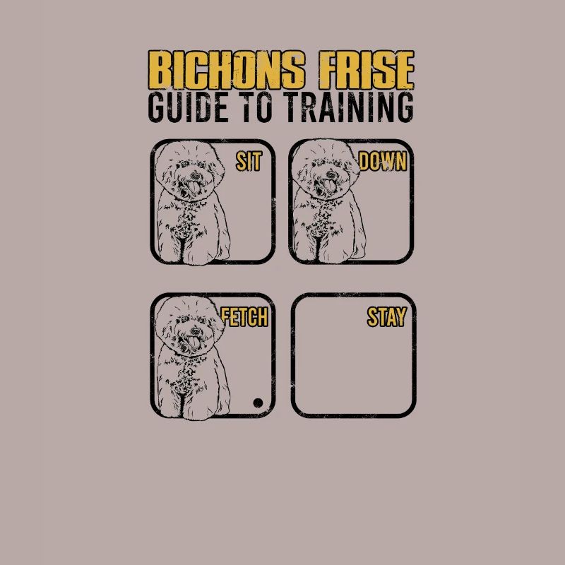 Bichon frise guide to training Sit down Fetch