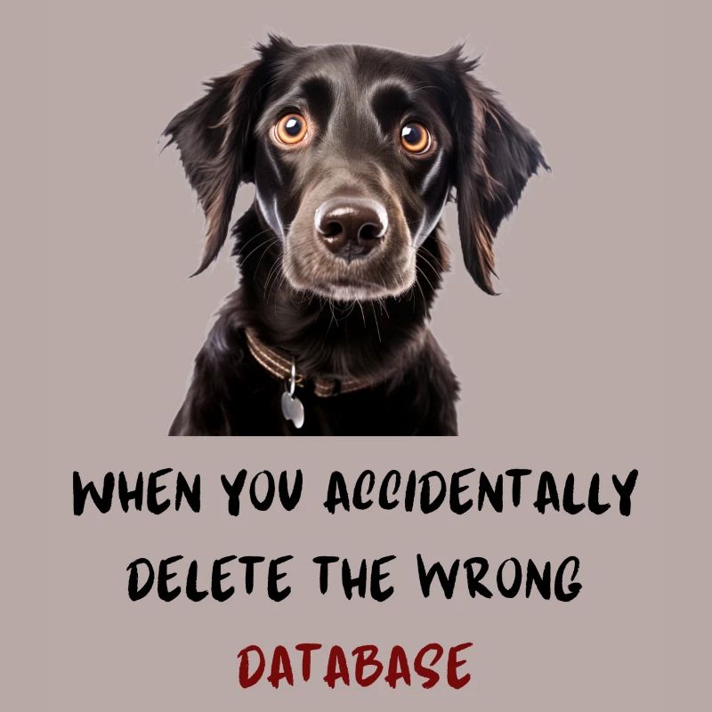 When you accidentally delete the wrong database