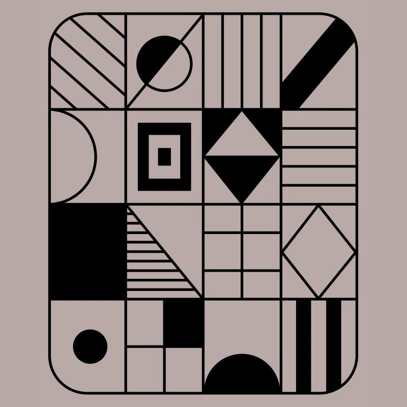 Abstraktes Grafik-Muster in Raster / Pattern