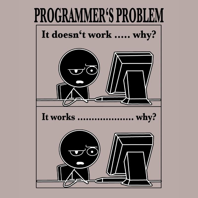 Programmer Computer Scientist Funny Cartoon T-Shir