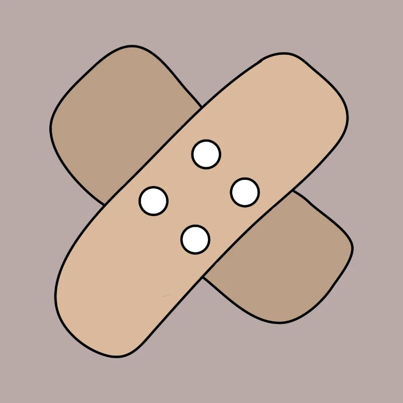 Patch, blessure, blessure, guérison, idée cadeau