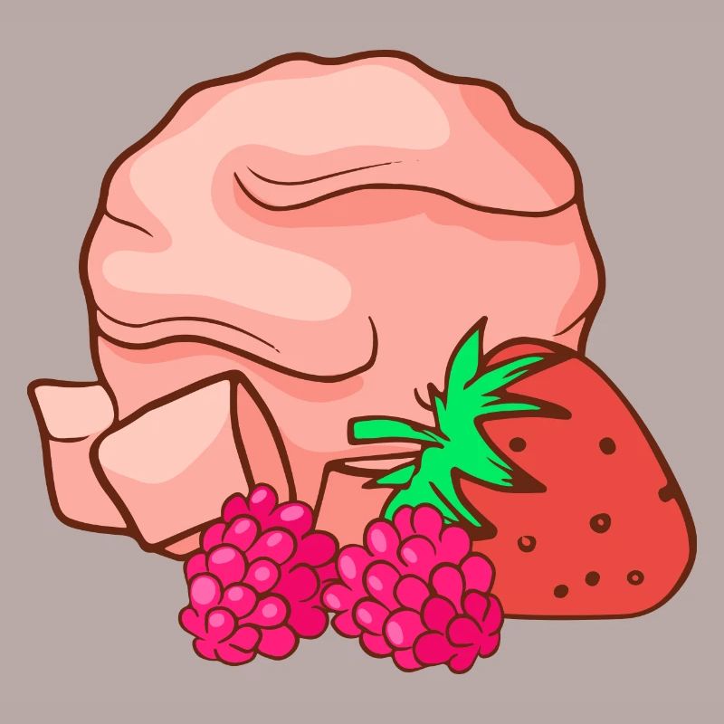 Eis Speiseeis Eiskrem Eiscreme Erdbeeren Himnbeere