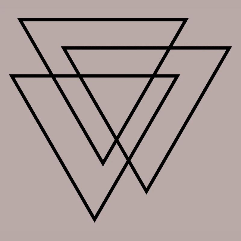 3D Triangles - Three Triangles - Three Triangles Design