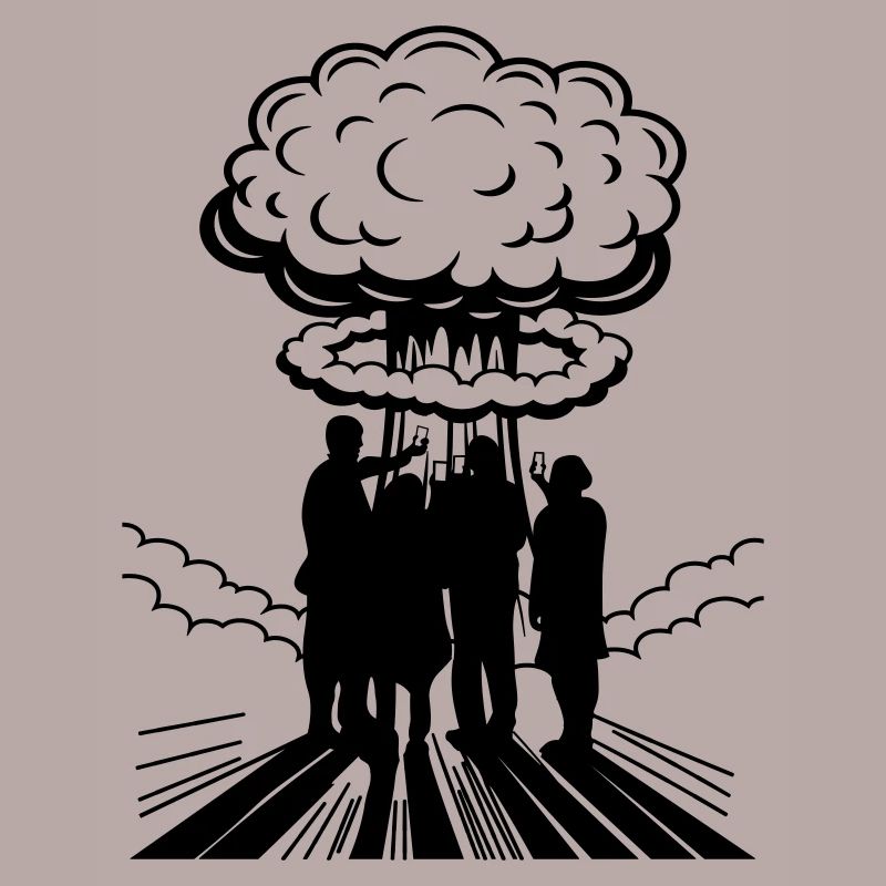 | changeable de couleur Bombe atomique Selfie Explosion nucléaire