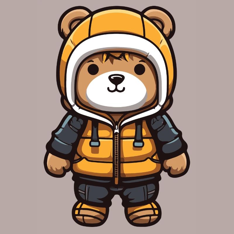 Bär Comic Winter