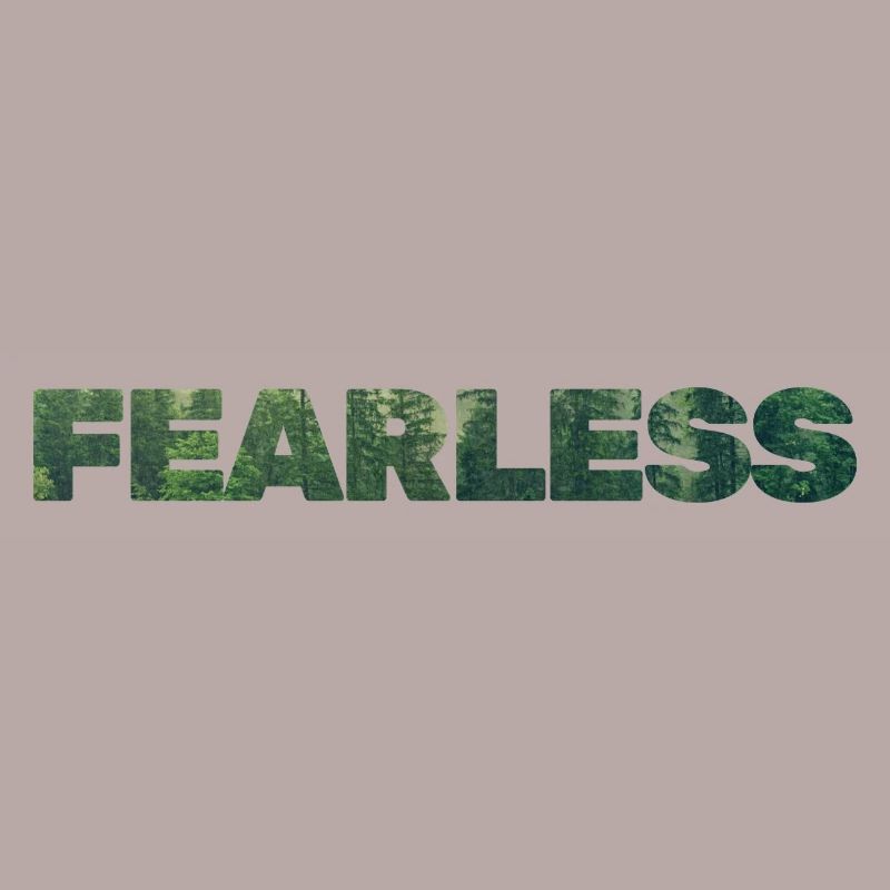 FEARLESS Warrior Mindset Bold Statement