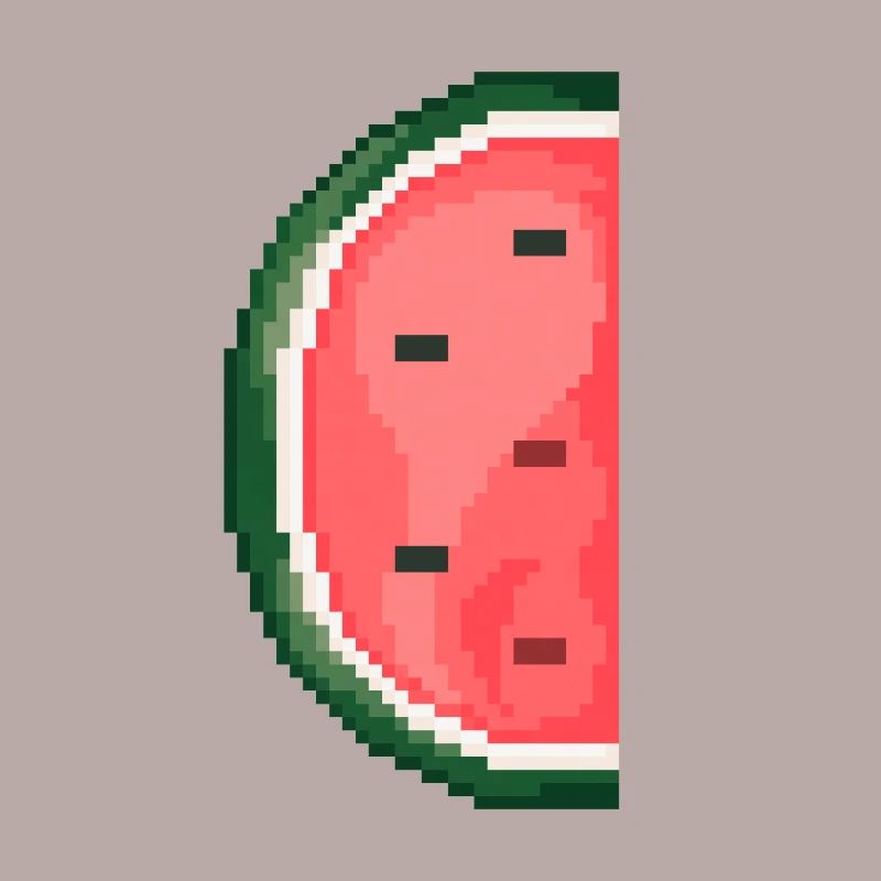 Pixel Art Melon Pattern Variante 1