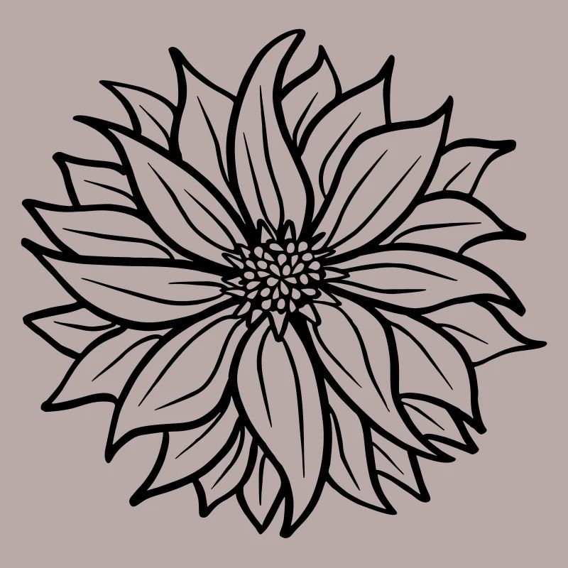Filigrane Blume, Bergblume oder Yoga-Blüte