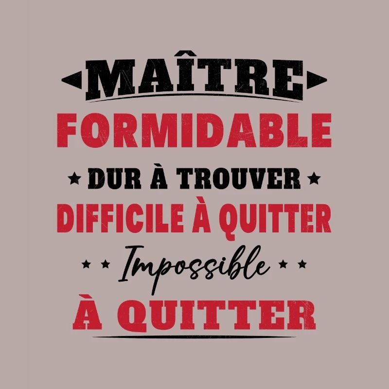 Maître formidable idée cadeau maître d'école