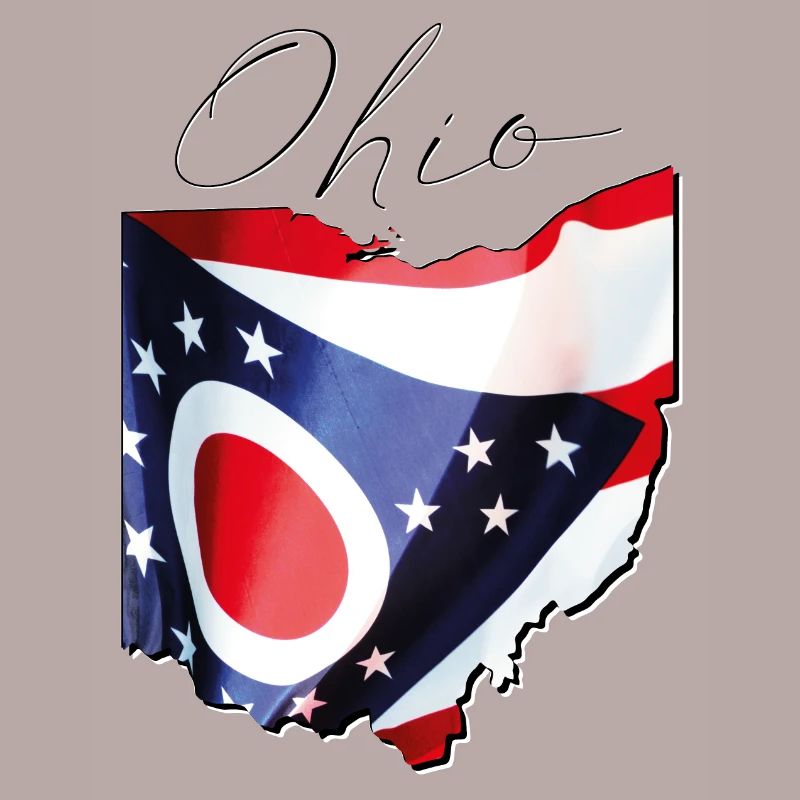 Ohio (USA) | echte Flagge | Flag Map Script