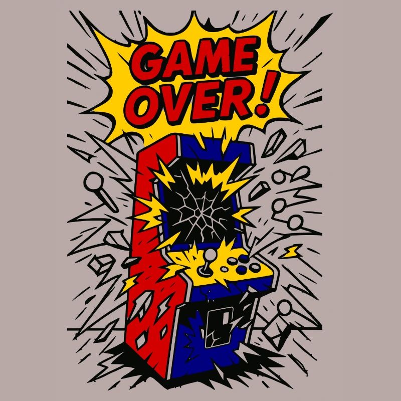 Game Over, exploding Arcade