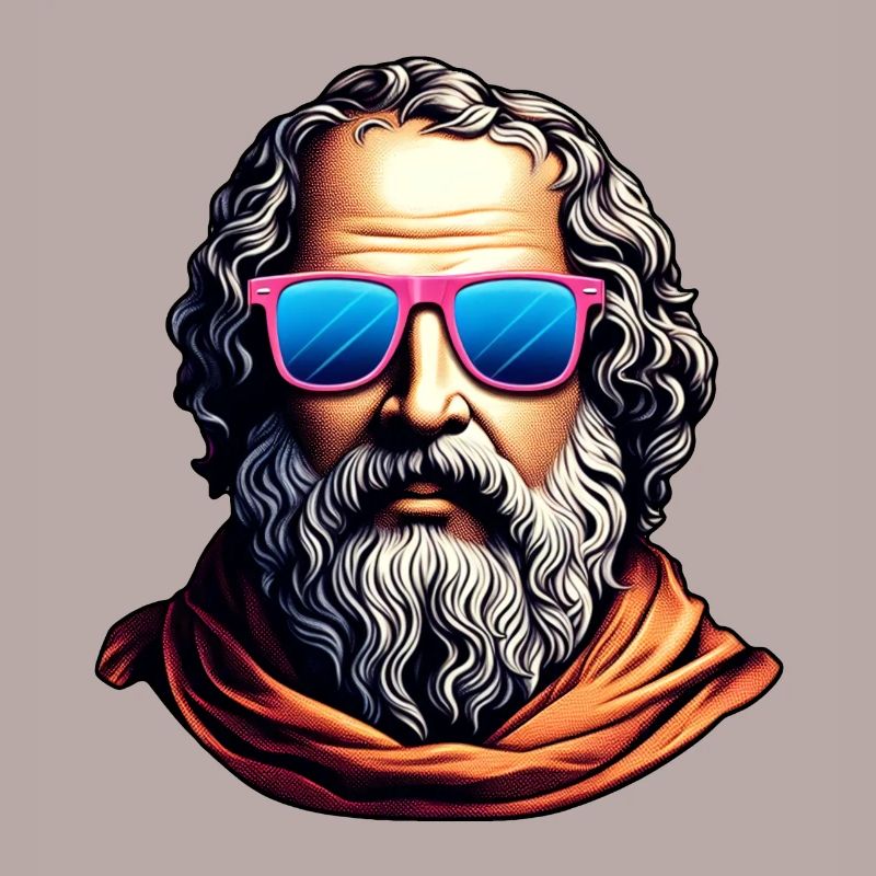 Retro Philosopher Bust