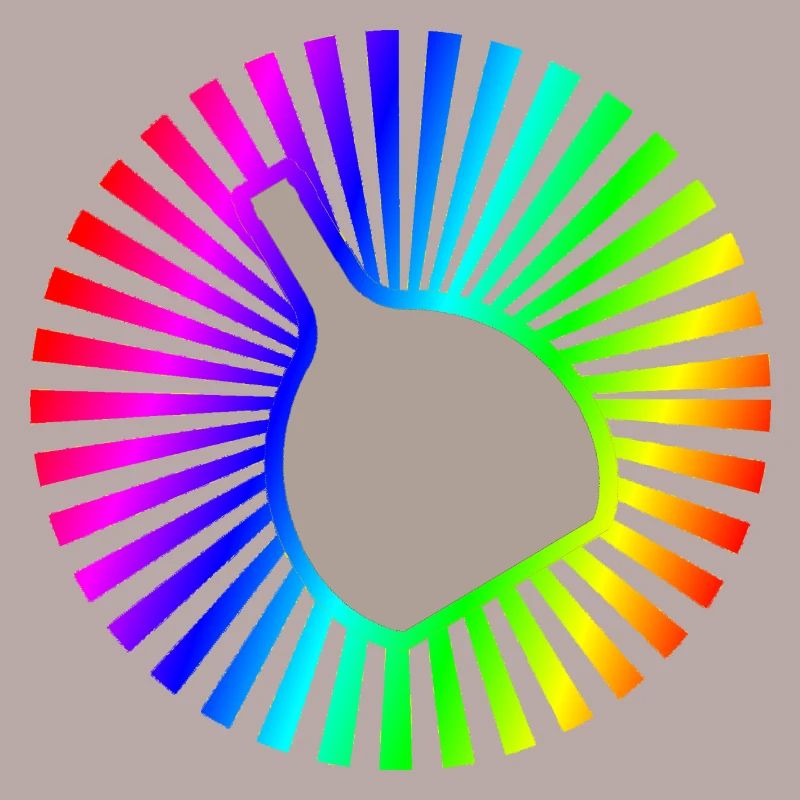 Bocksbeutel Regenbogen