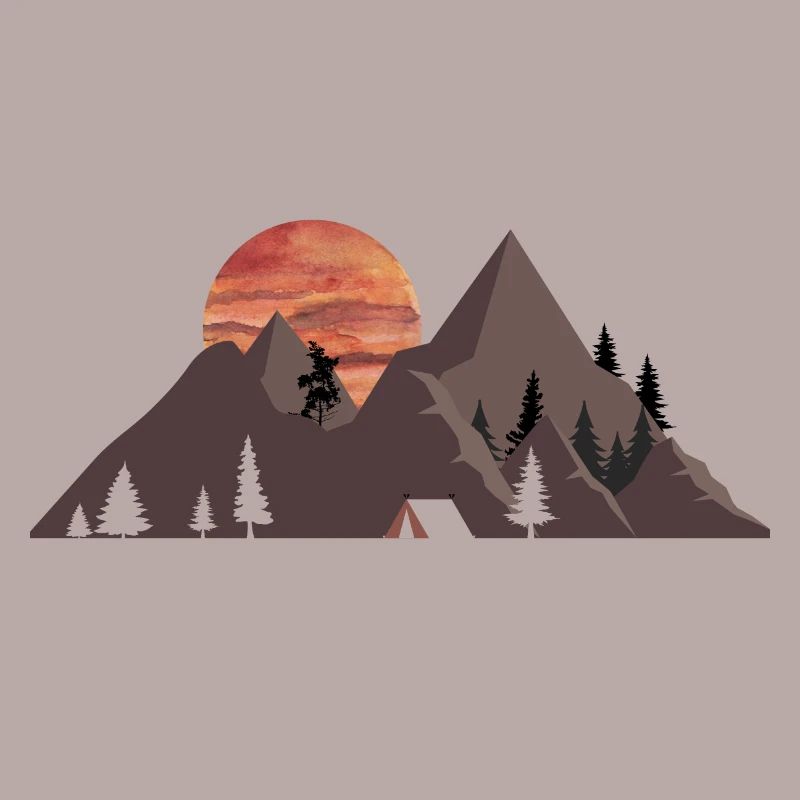 Mountain camping- gift idea for camping lovers