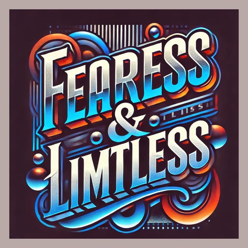 Fearless & Limitless – Conception typographique audacieuse