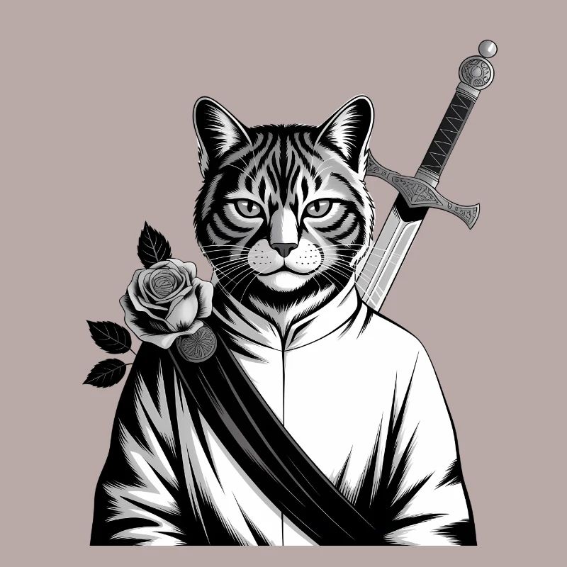 Die Samurai-Katze, die Bushido-Katze